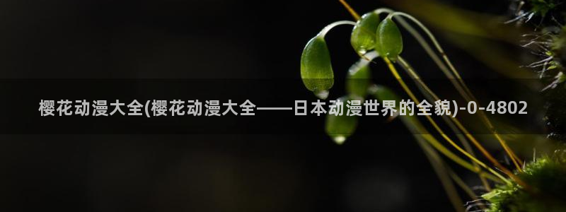 樱花动漫网页