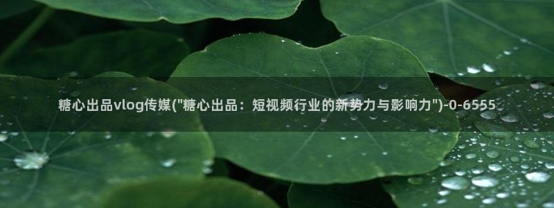 糖 心vlog